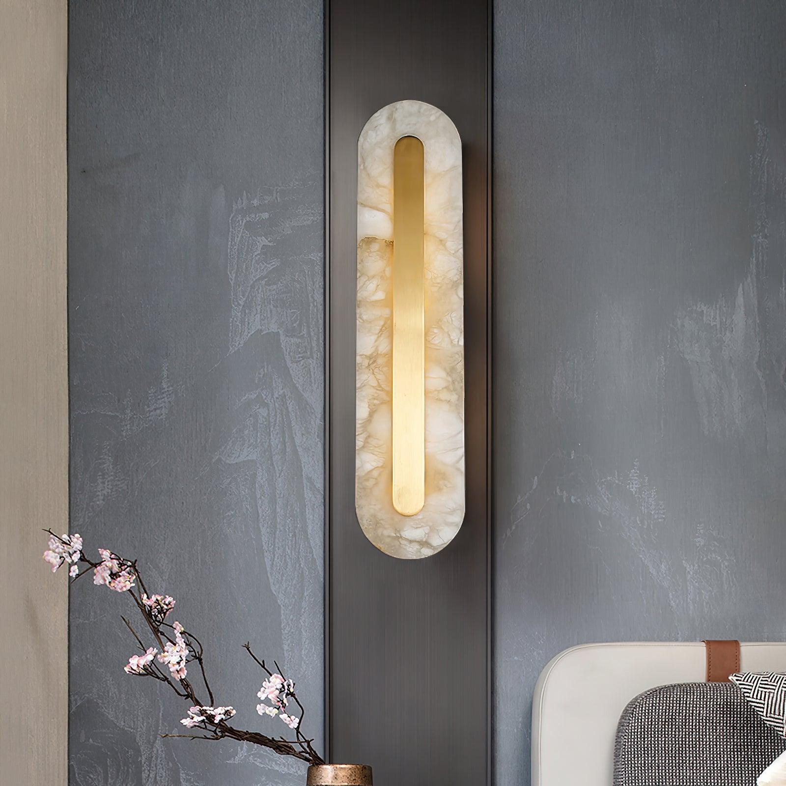 WOW Alabaster Rounded Wall Light