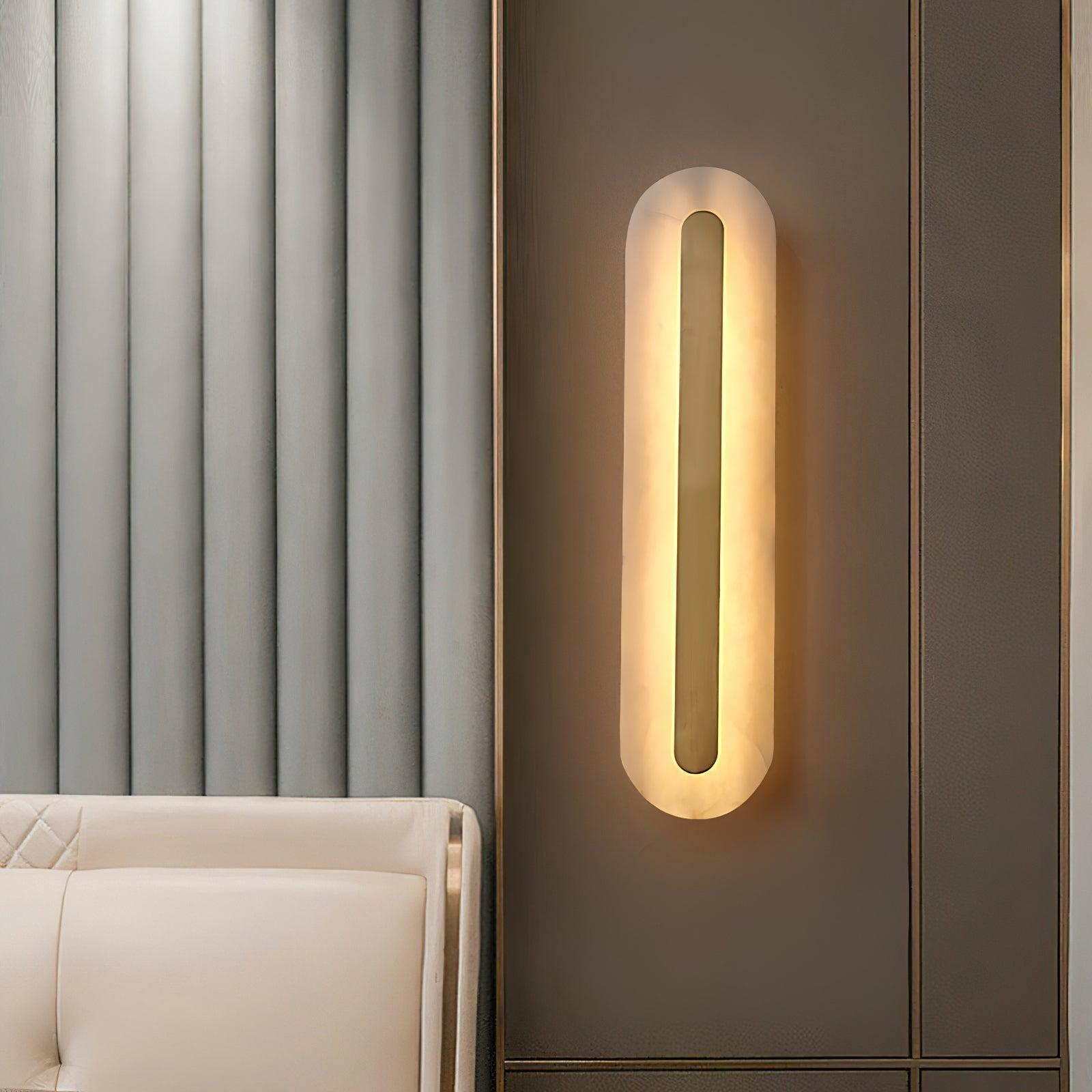 WOW Alabaster Rounded Wall Light