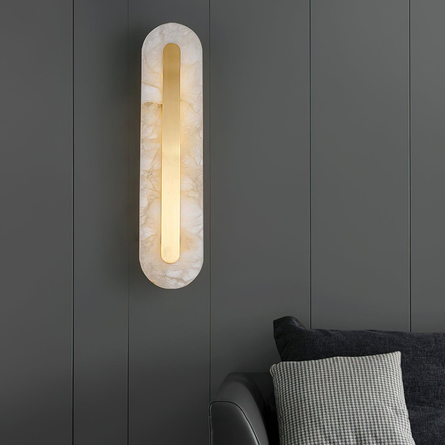 WOW Alabaster Rounded Wall Light