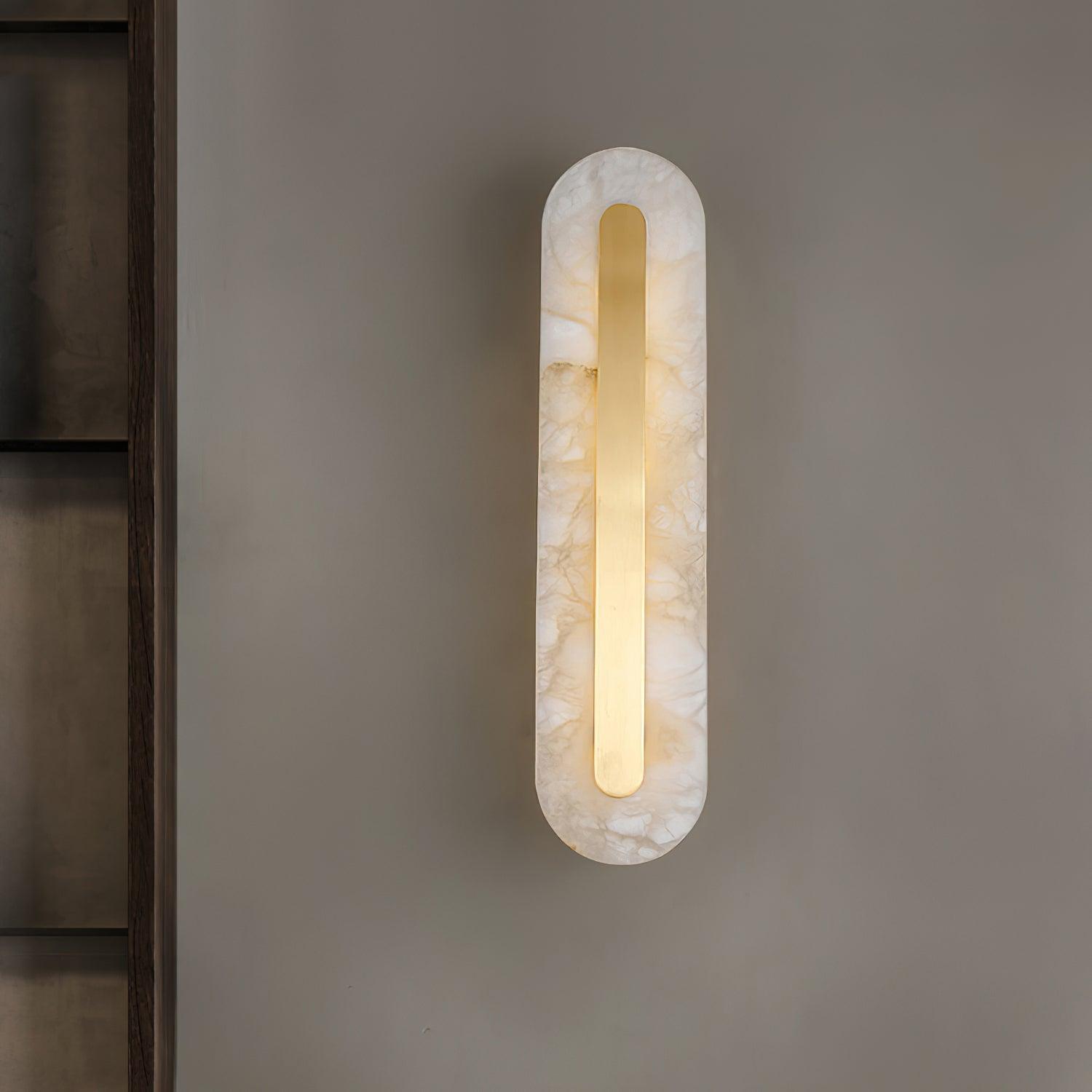 WOW Alabaster Rounded Wall Light