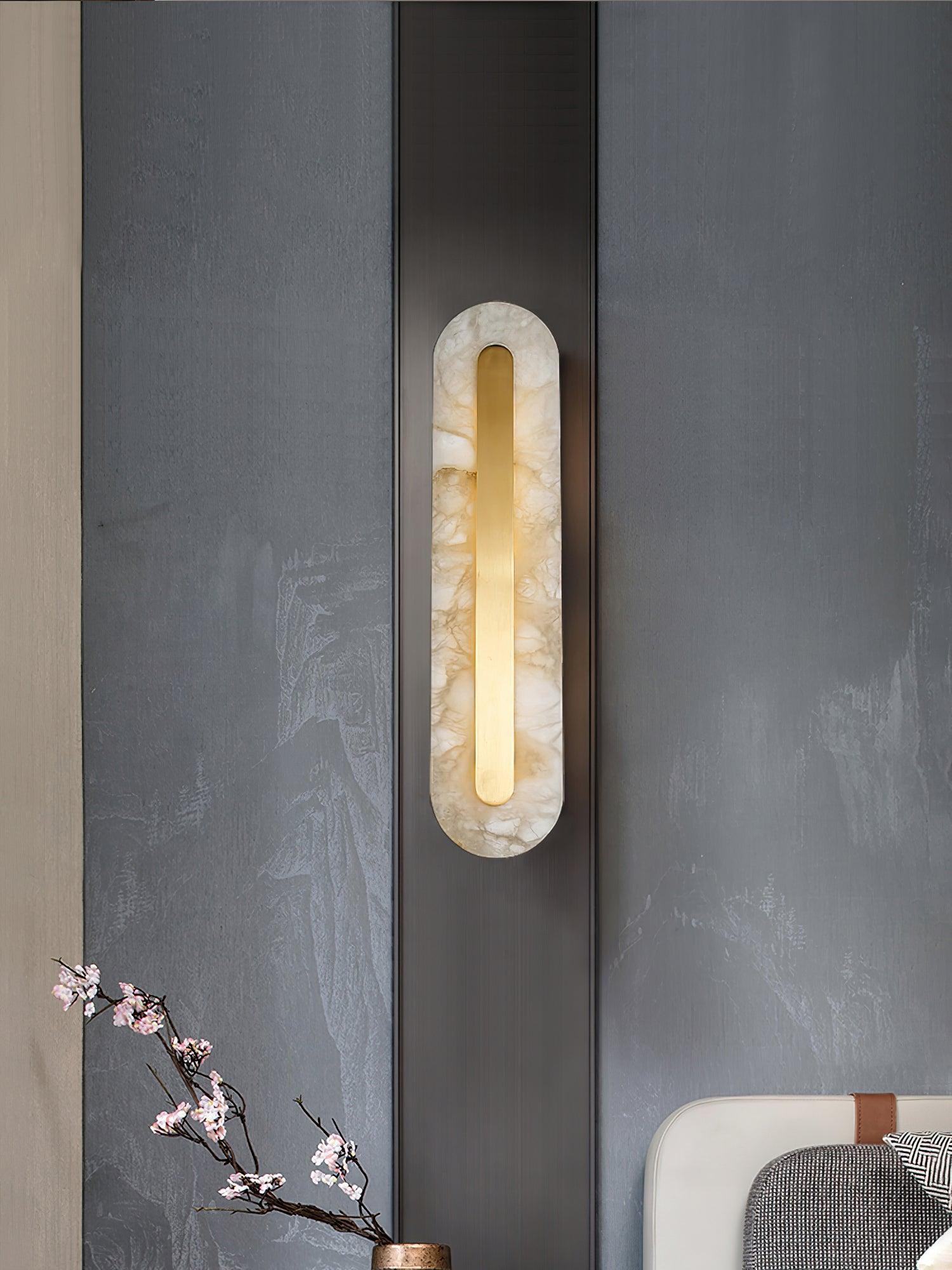 WOW Alabaster Rounded Wall Light