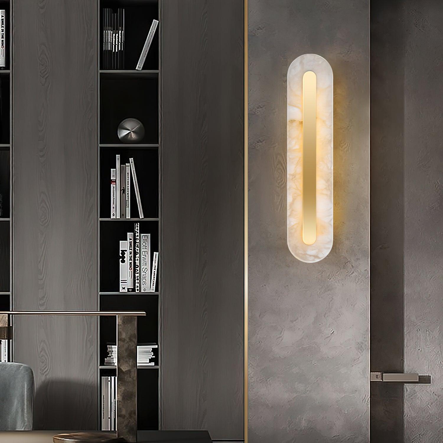 WOW Alabaster Rounded Wall Light