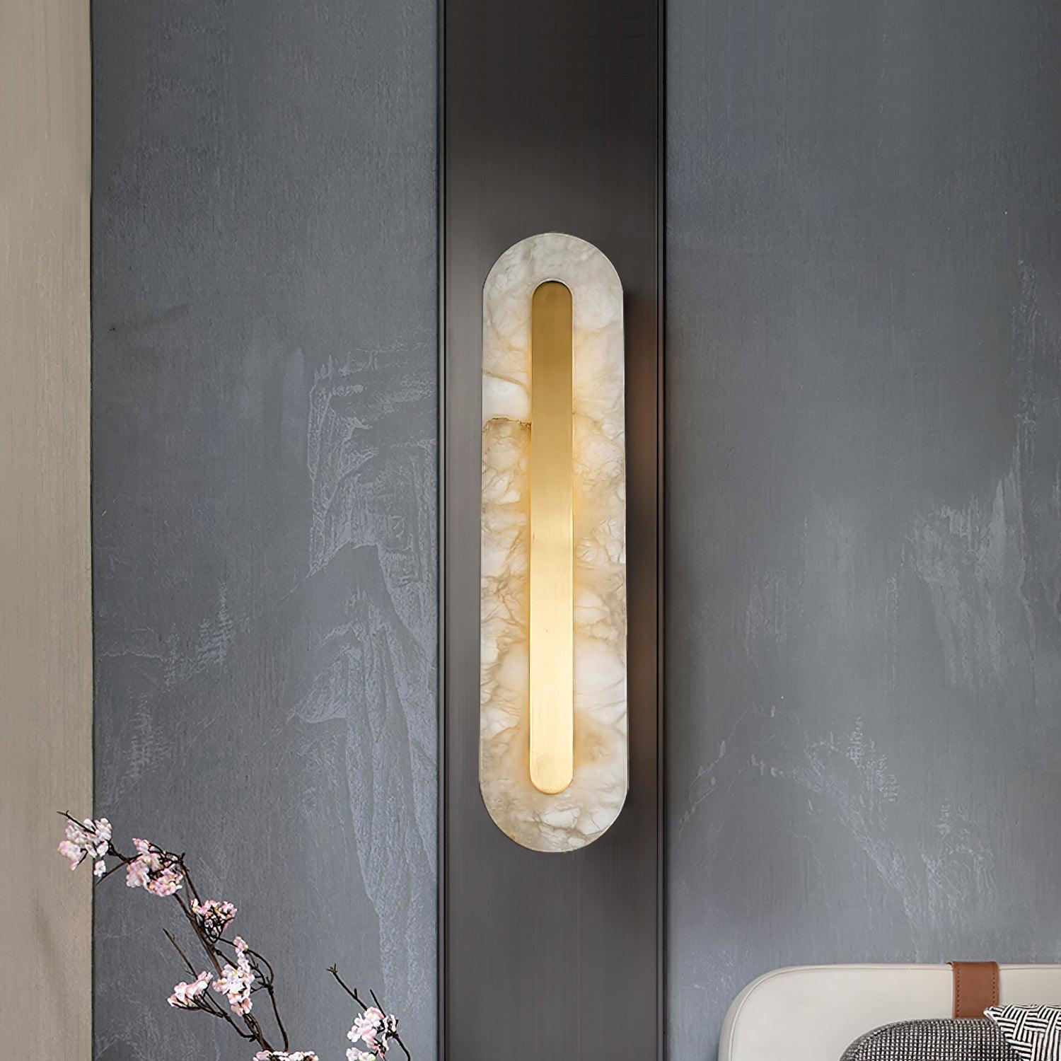 WOW Alabaster Rounded Wall Light