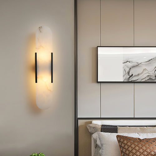 WOW Melange Elongated Alabaster Wall Lamp