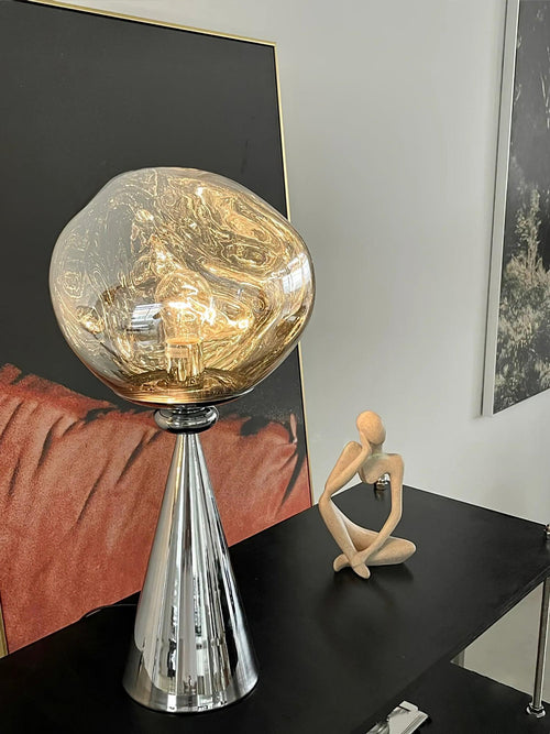 WOW Lava Gold Table Lamp
