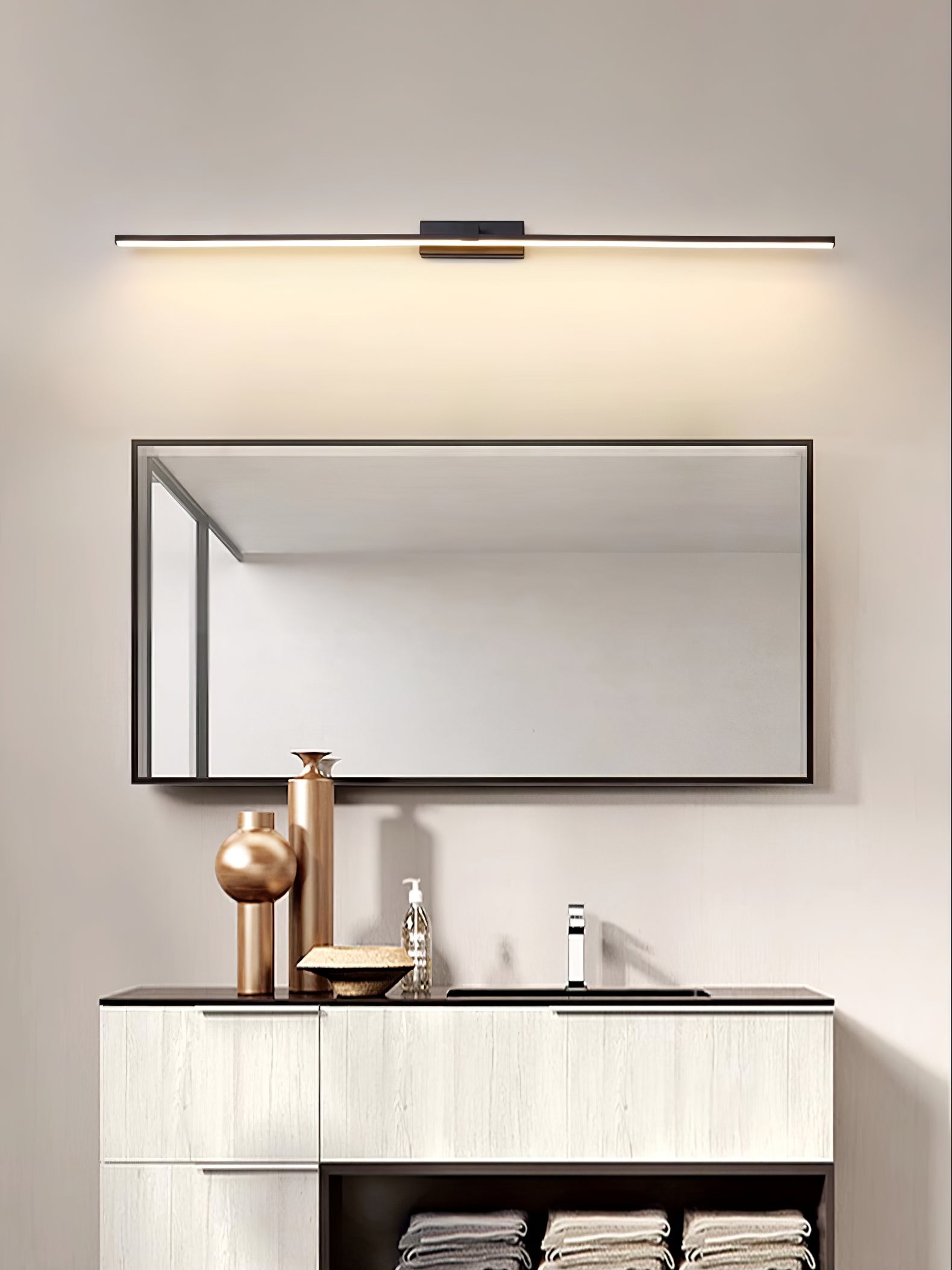 WOW Metal Linear Mirror Wall Light