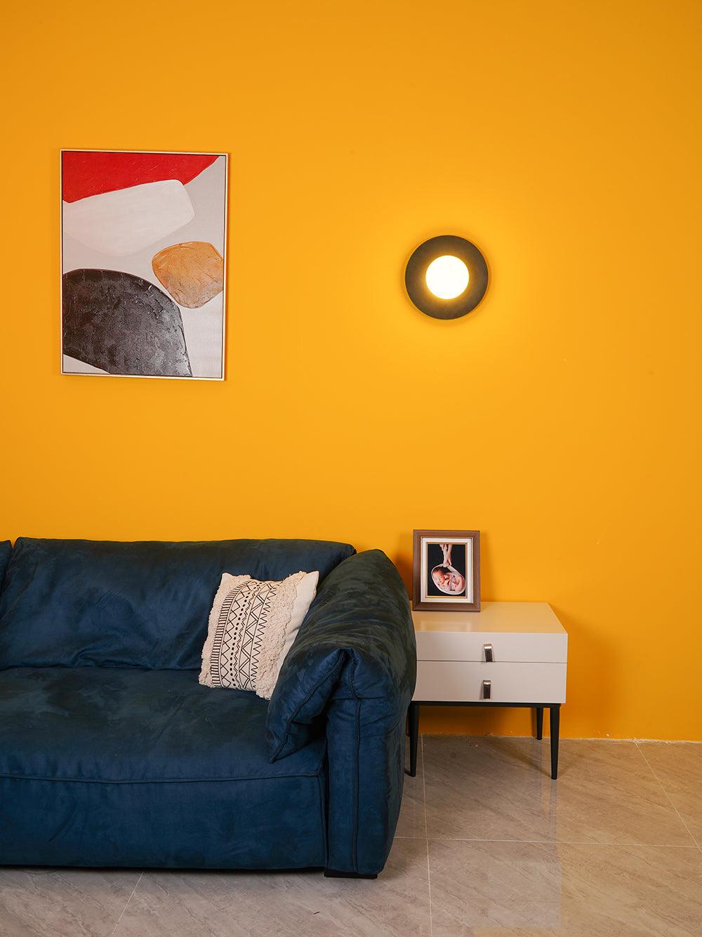 WOW Round Glass Art Wall Lamp