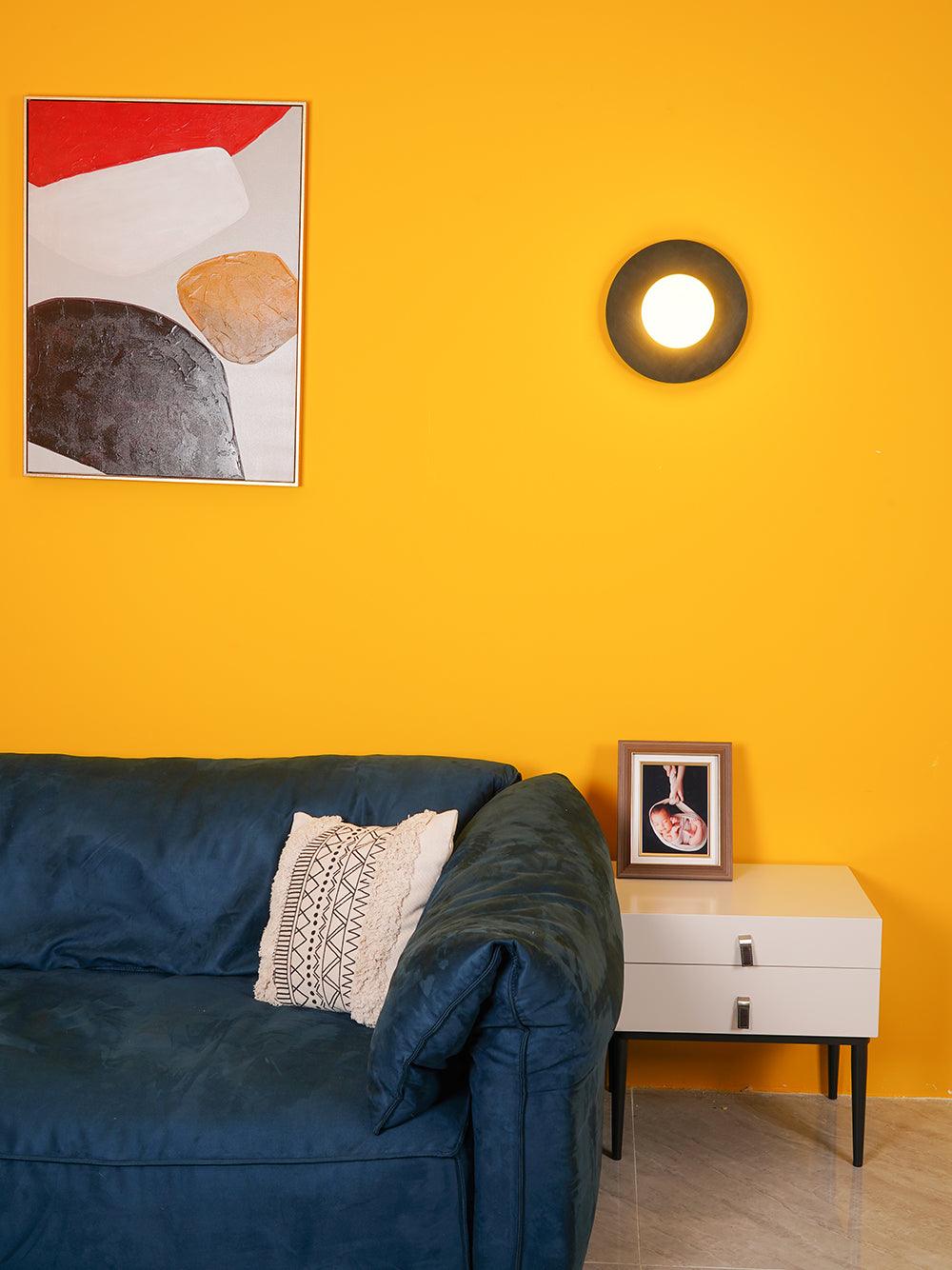 WOW Round Glass Art Wall Lamp