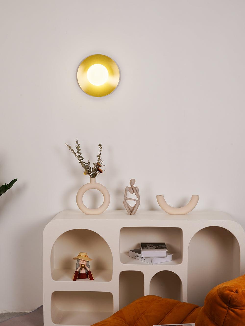 WOW Round Glass Art Wall Lamp