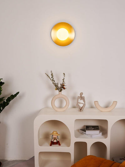 WOW Round Glass Art Wall Lamp