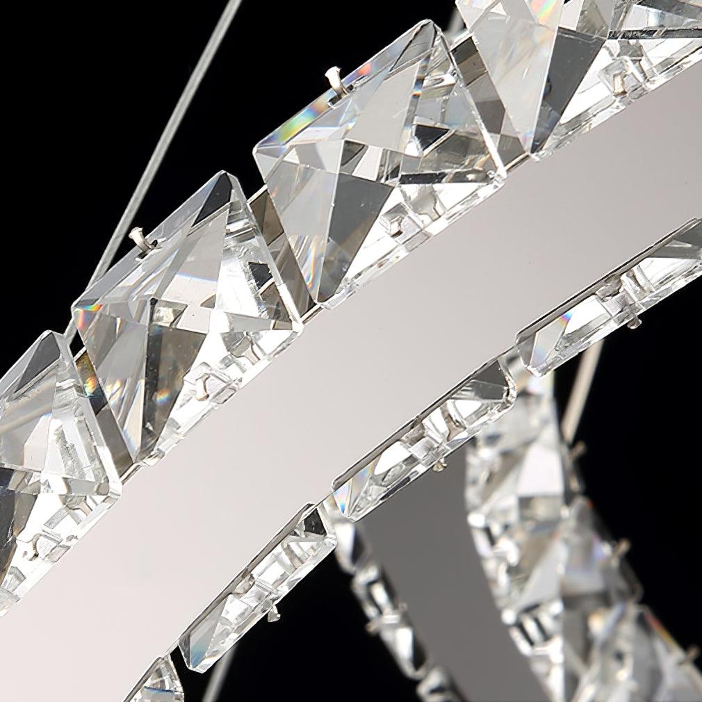 WOW Modern Crystal Double C Chandelier