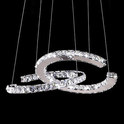 WOW Modern Crystal Double C Chandelier
