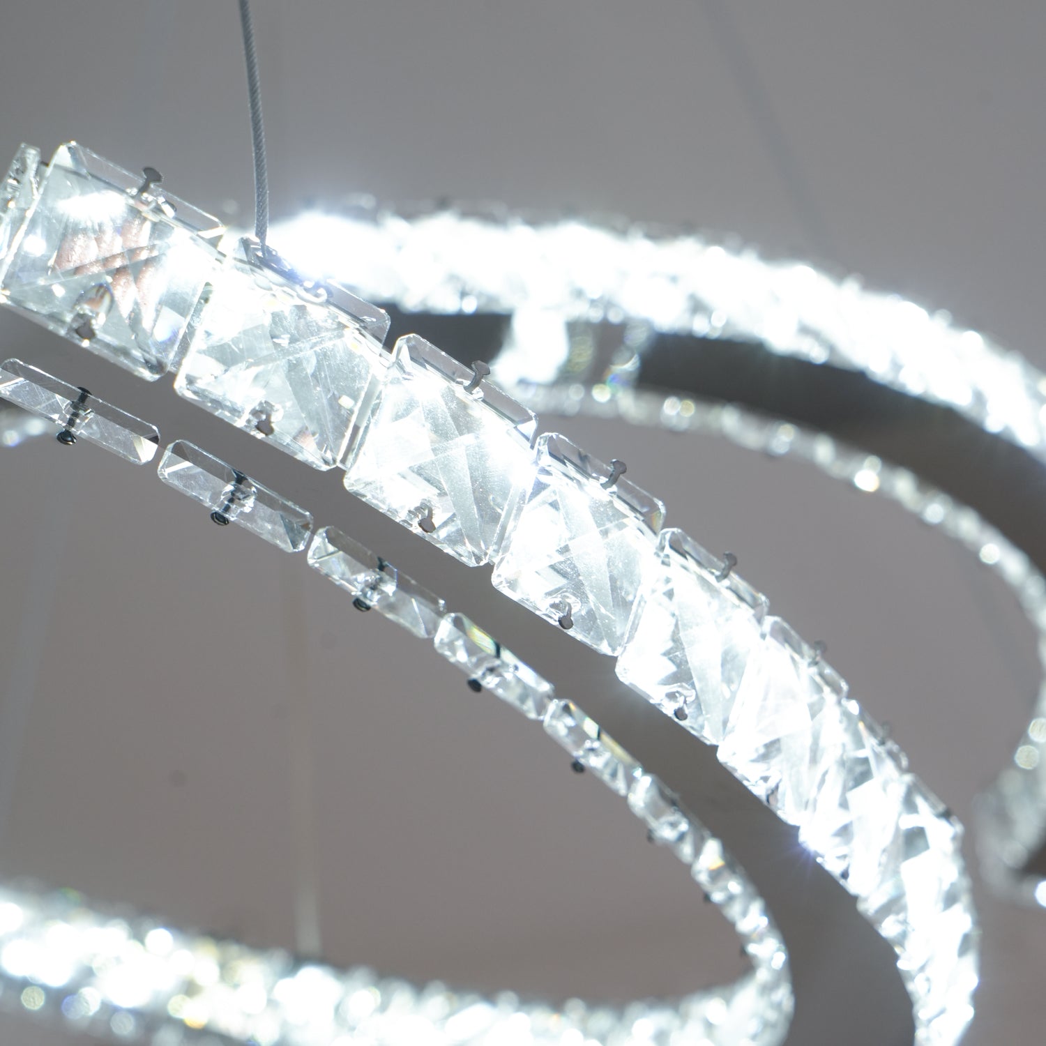 WOW Modern Crystal Double C Chandelier