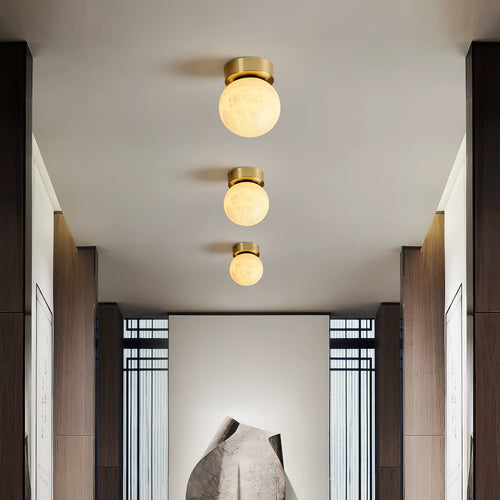 WOW Moon Alabaster Ceiling Light