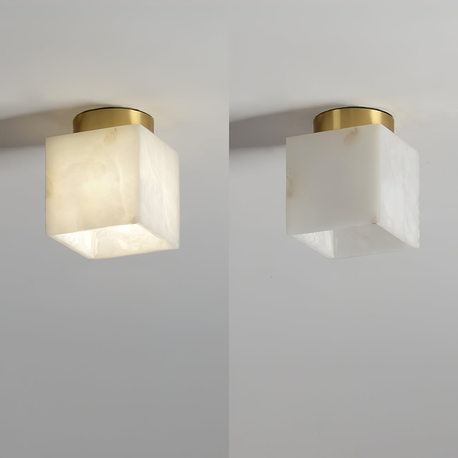 WOW Moon Alabaster Ceiling Light