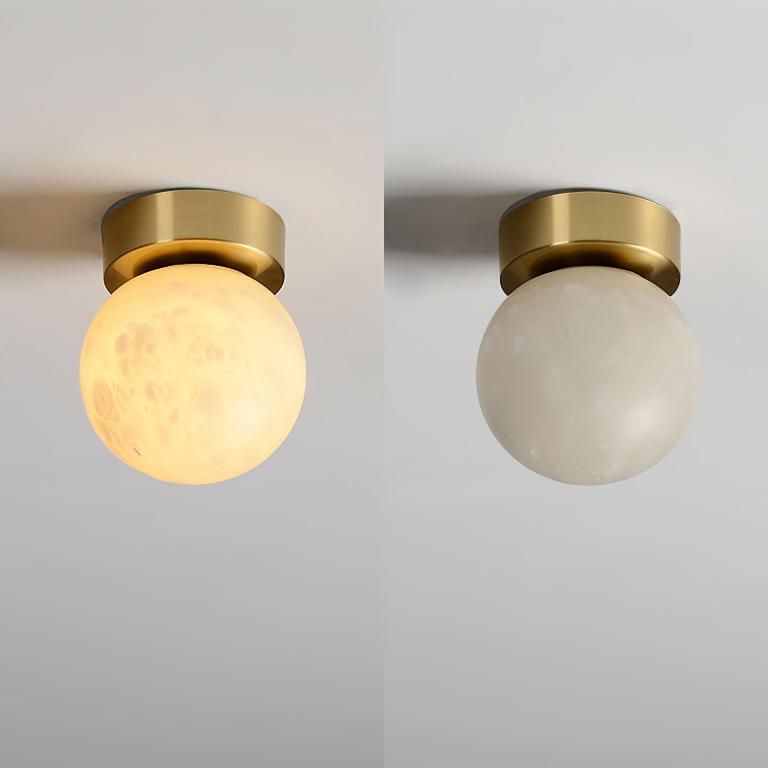 WOW Moon Alabaster Ceiling Light