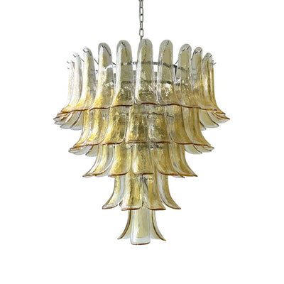 WOW Amber Murano Glass Petals Gorgeous Chandelier-Wow5325