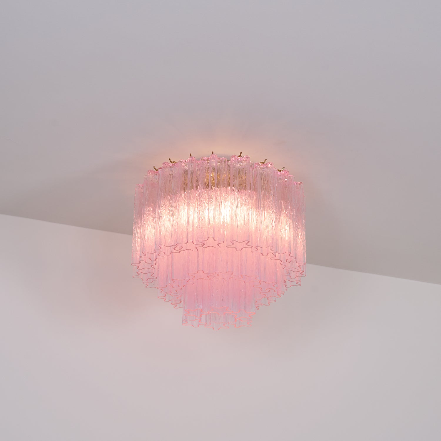 WOW Murano Pink Glass Ceiling Light