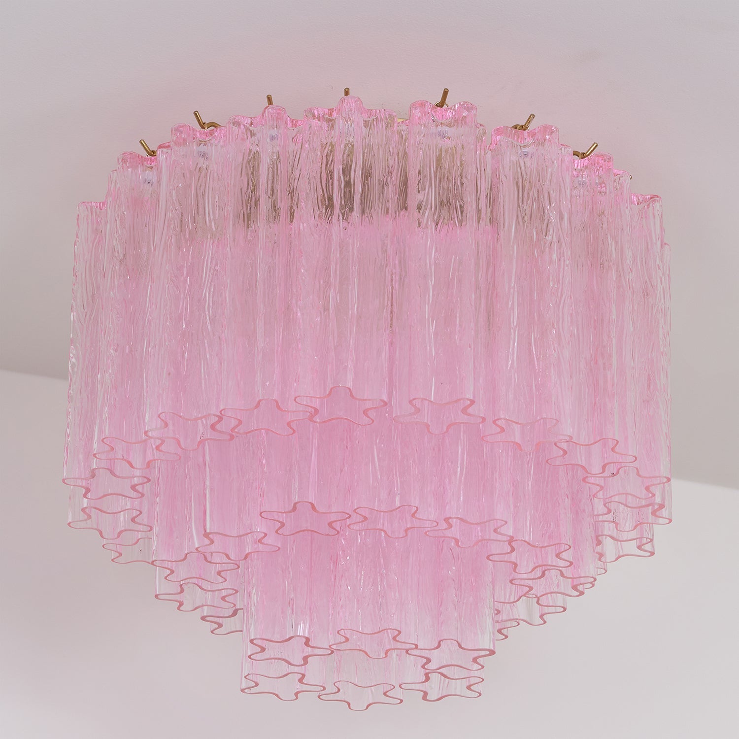 WOW Murano Pink Glass Ceiling Light