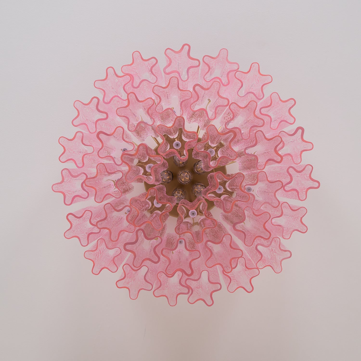 WOW Murano Pink Glass Ceiling Light