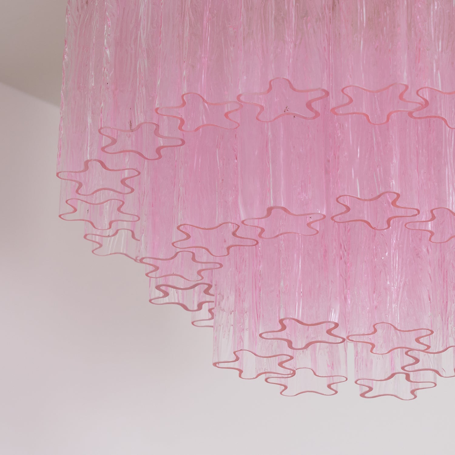 WOW Murano Pink Glass Ceiling Light