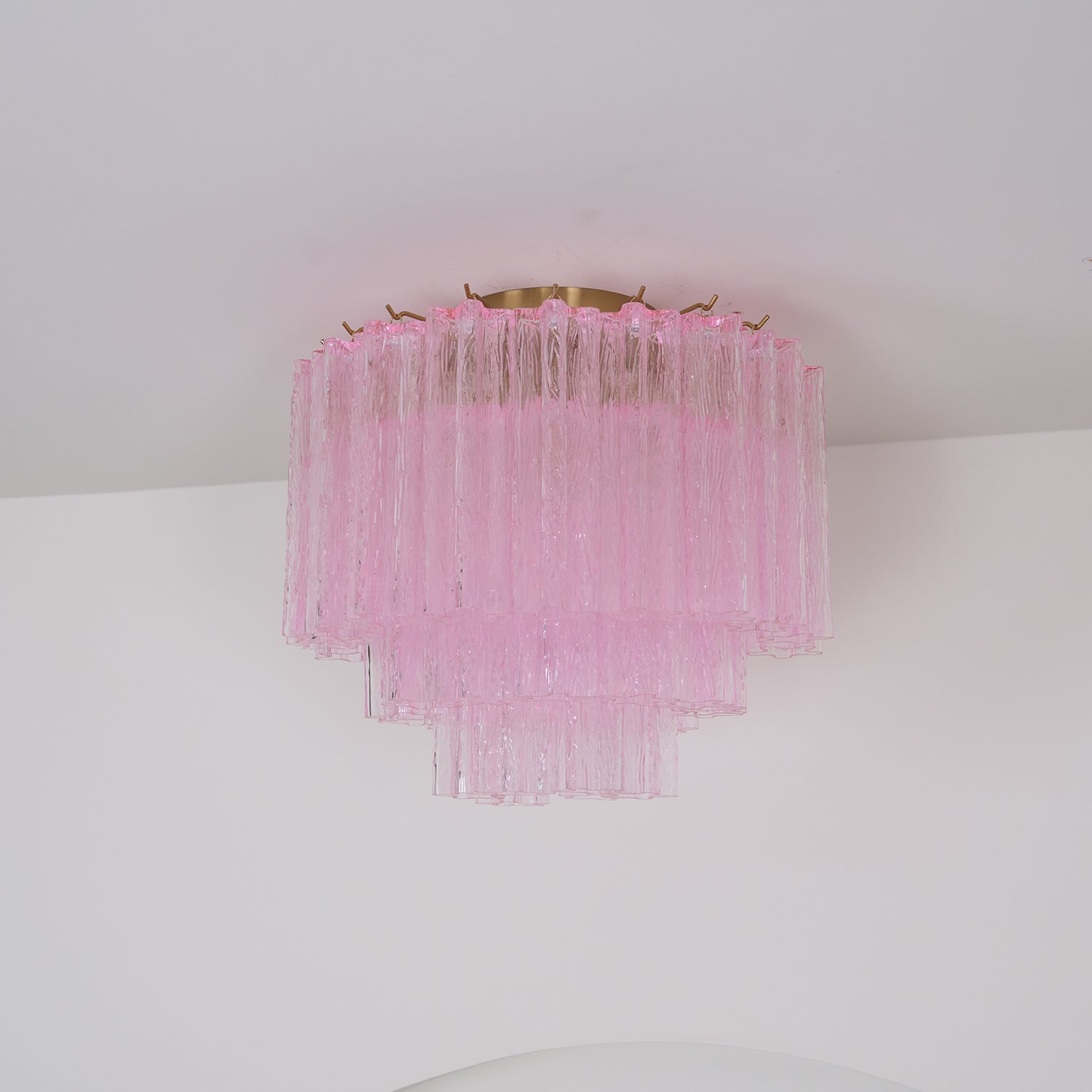 WOW Murano Pink Glass Ceiling Light