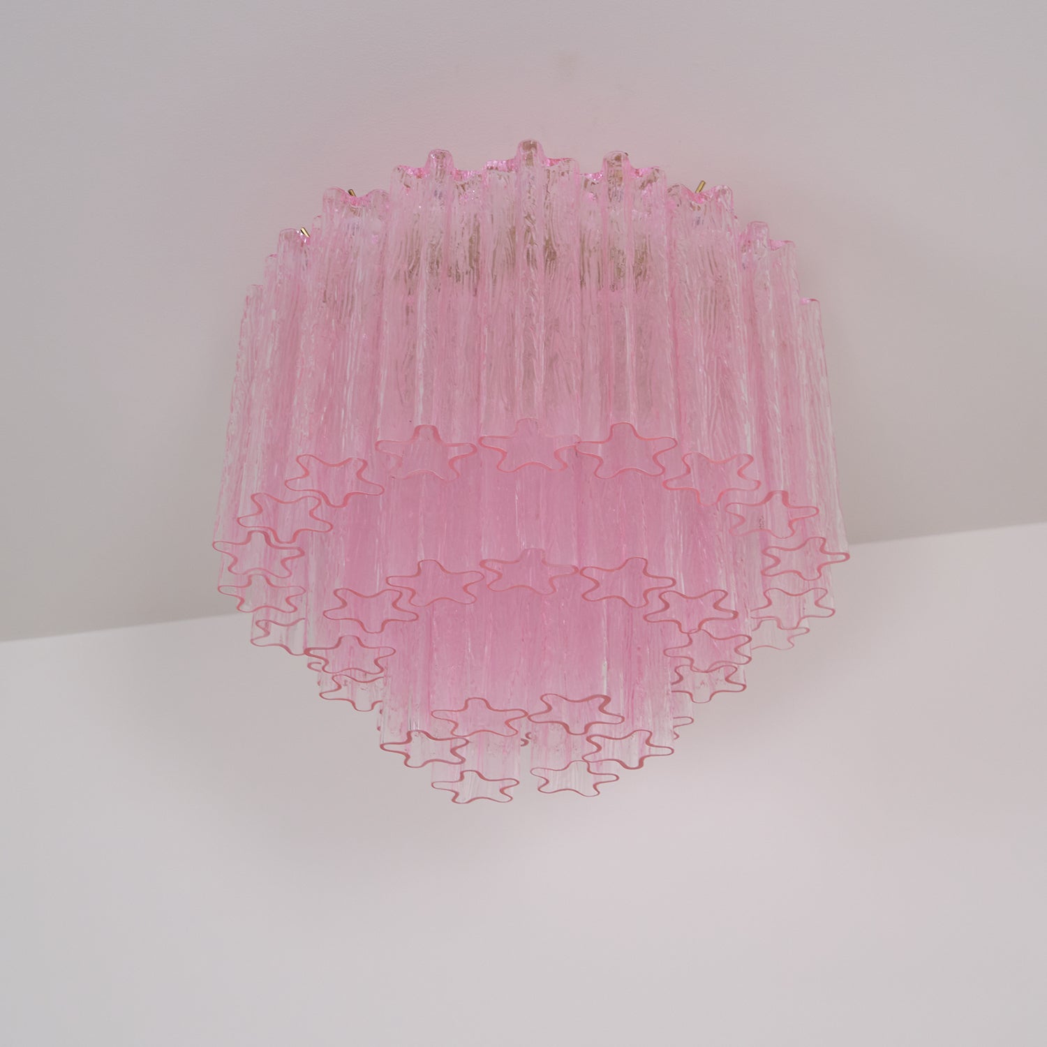 WOW Murano Pink Glass Ceiling Light
