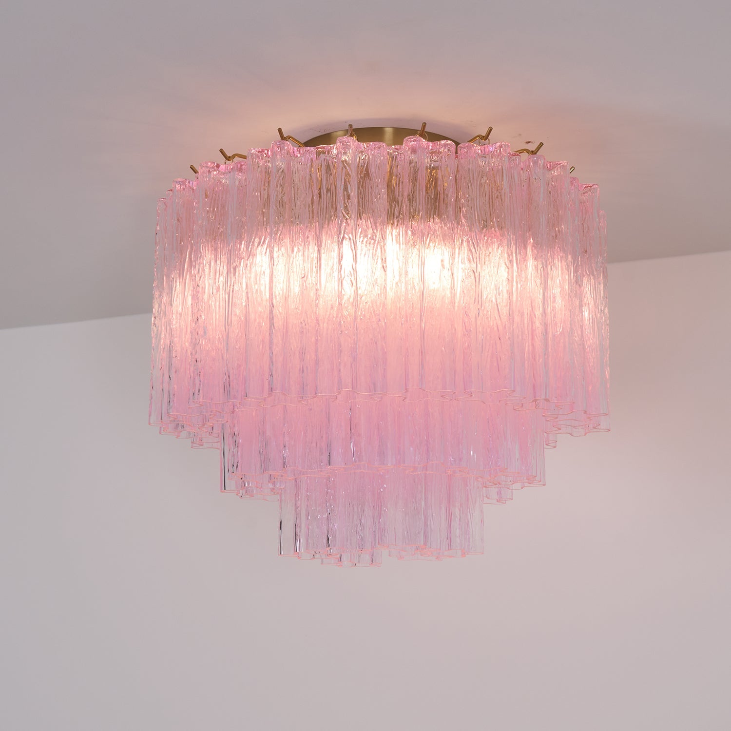 WOW Murano Pink Glass Ceiling Light