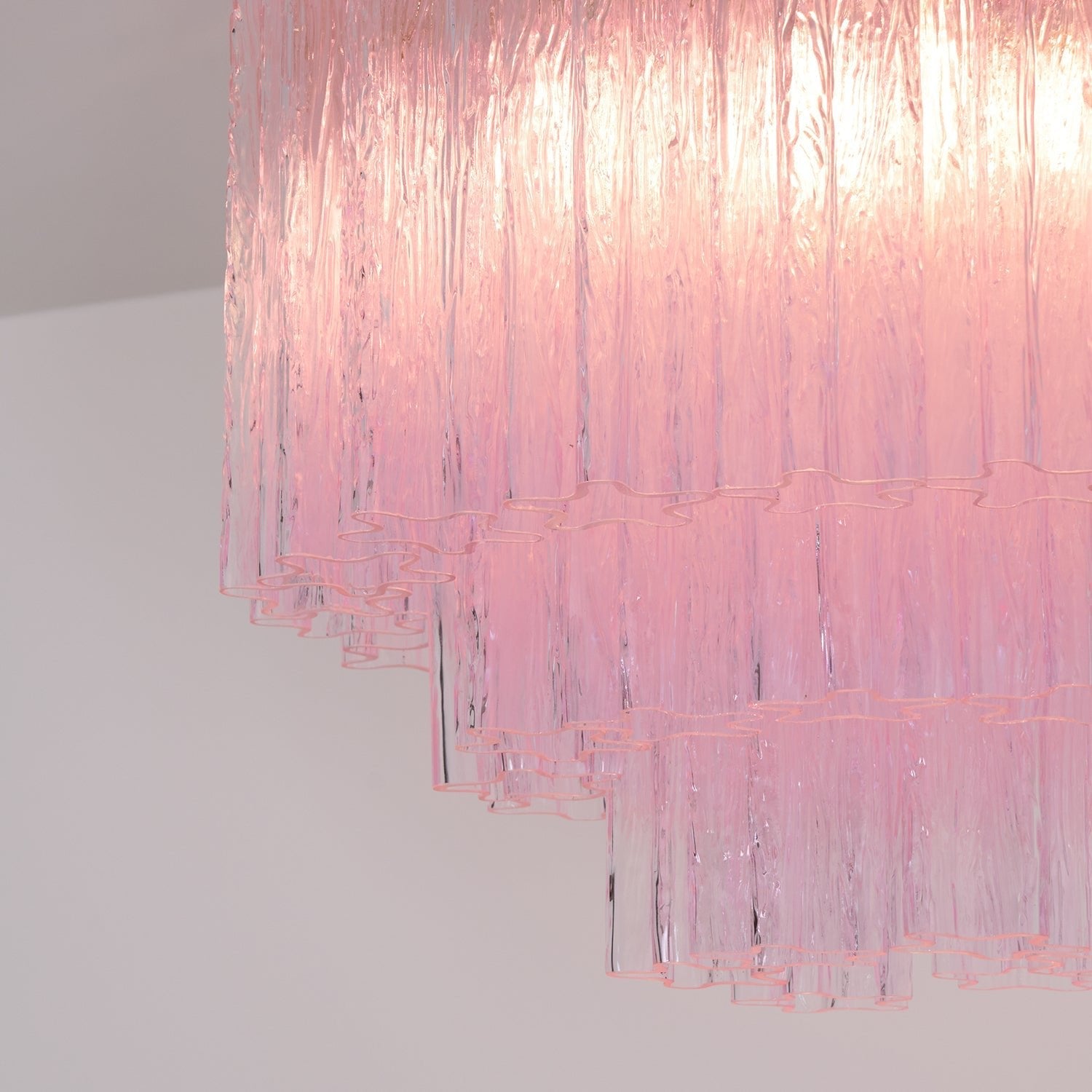WOW Murano Pink Glass Ceiling Light