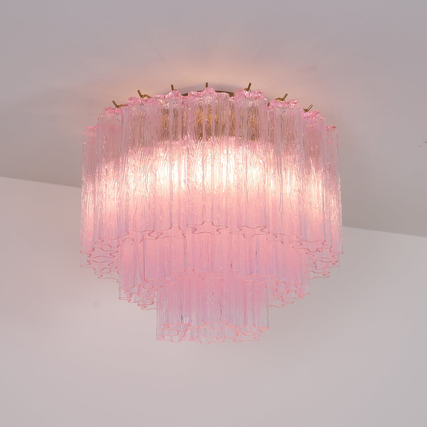 WOW Murano Pink Glass Ceiling Light