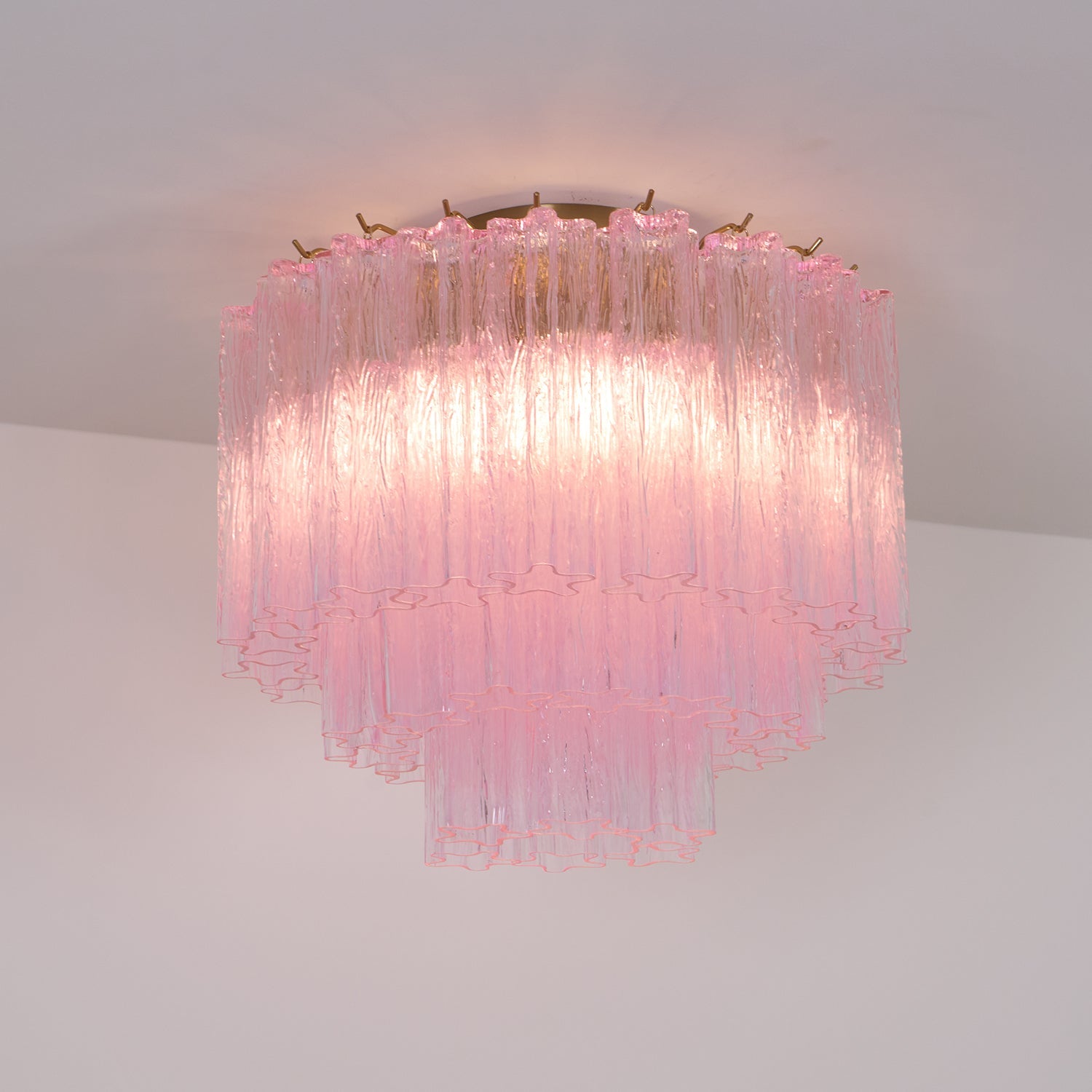 WOW Murano Pink Glass Ceiling Light