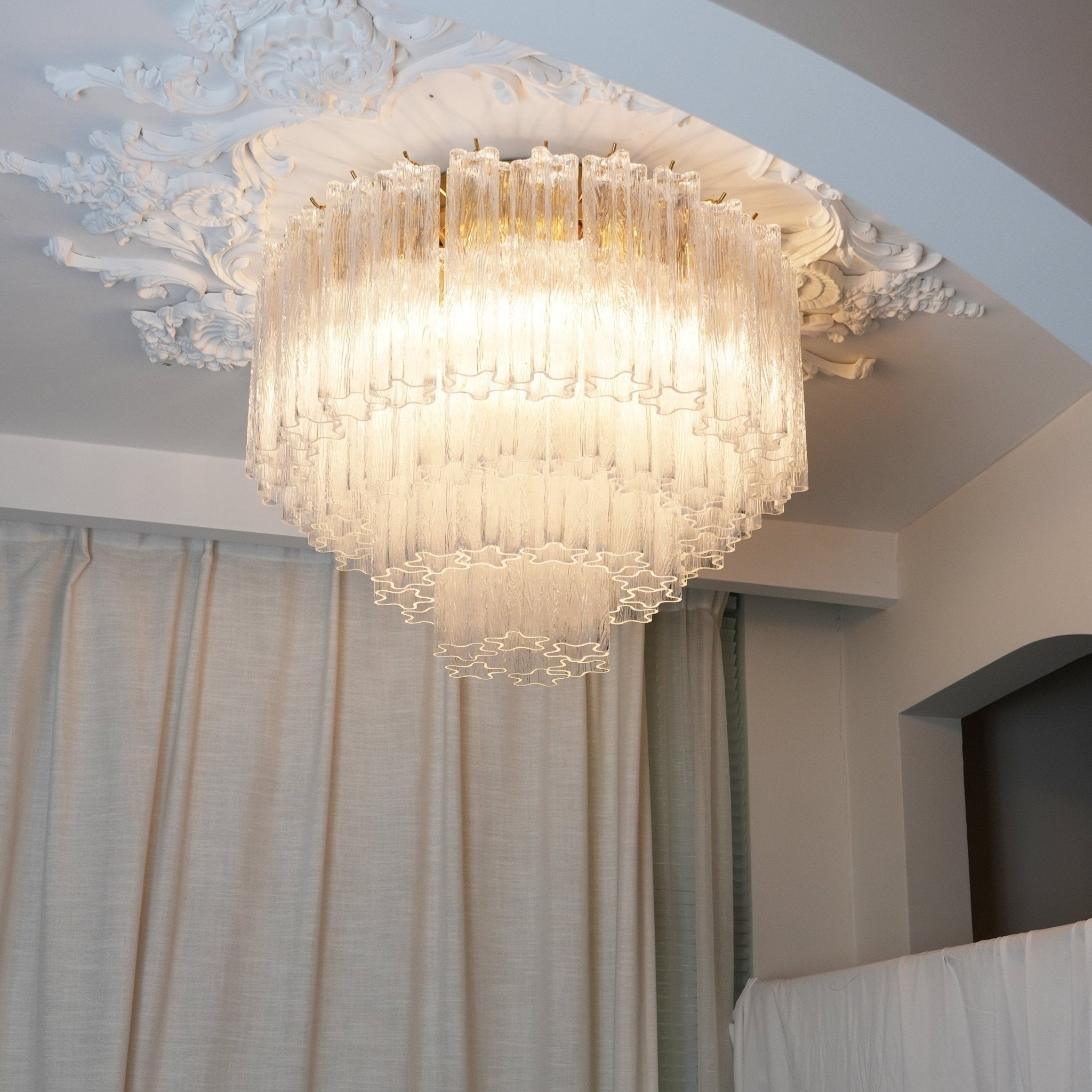 WOW Murano Pink Glass Ceiling Light