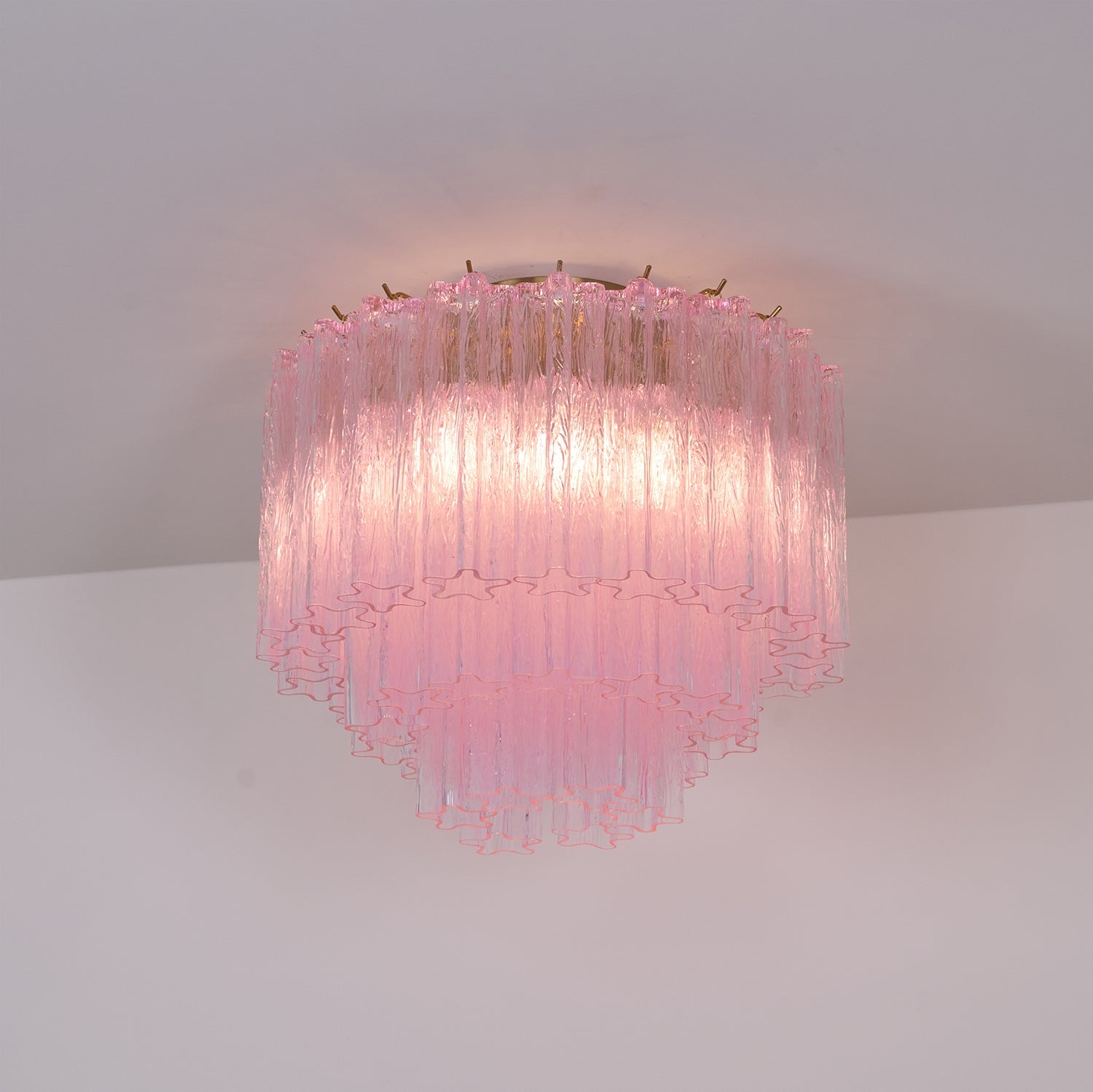 WOW Murano Pink Glass Ceiling Light