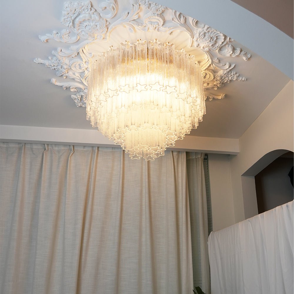 WOW Murano Pink Glass Ceiling Light