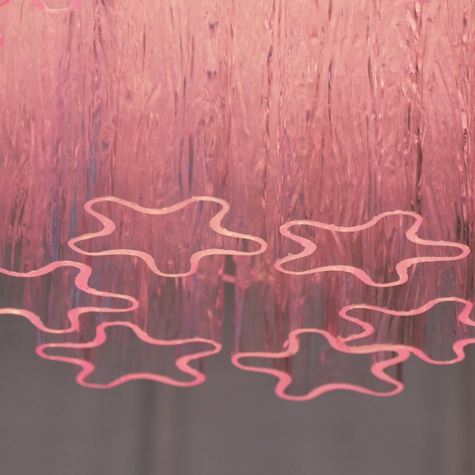 WOW Murano Pink Glass Ceiling Light