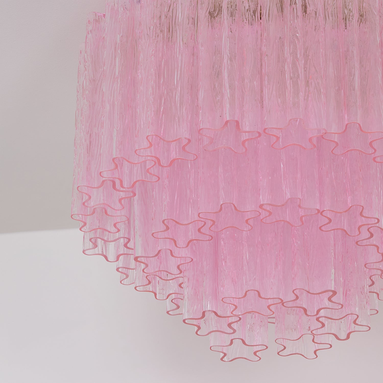 WOW Murano Pink Glass Ceiling Light