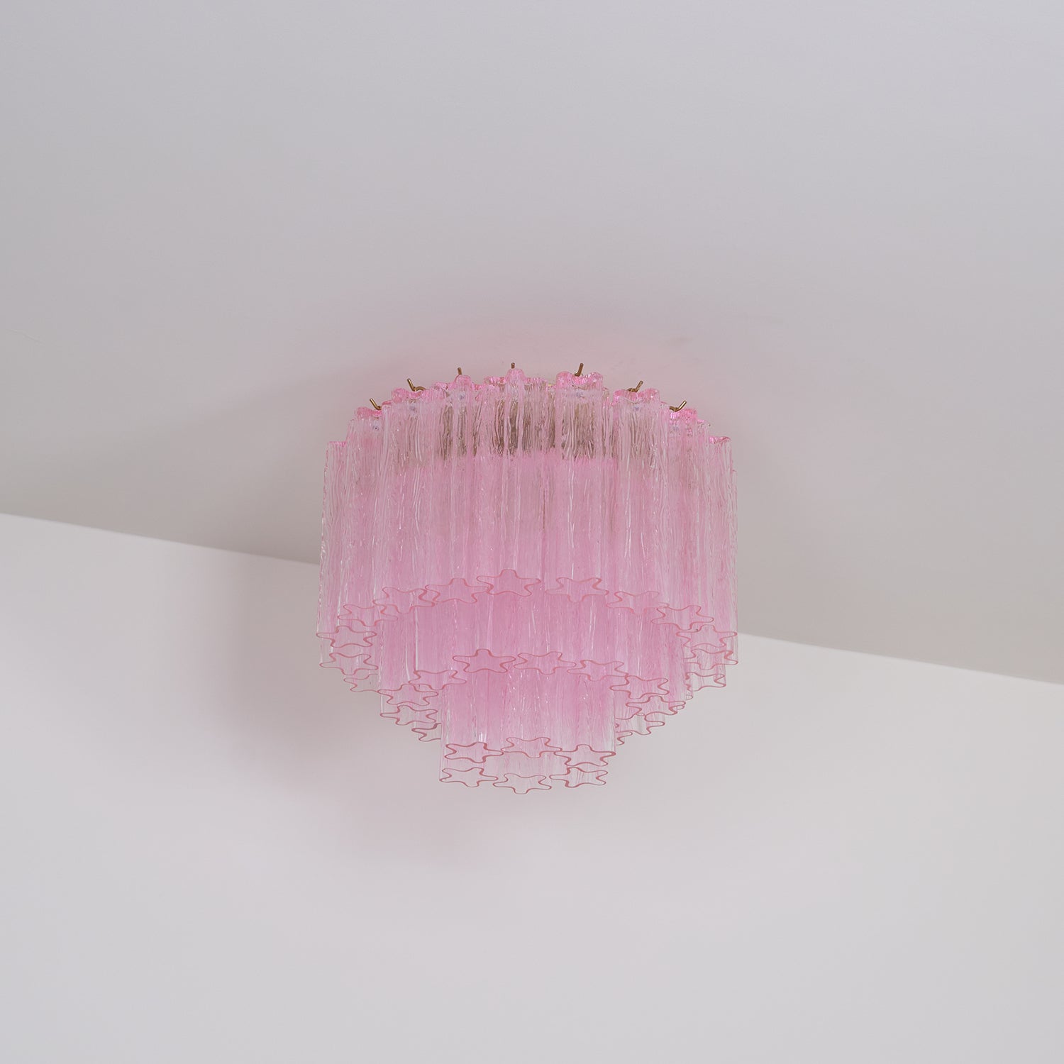 WOW Murano Pink Glass Ceiling Light