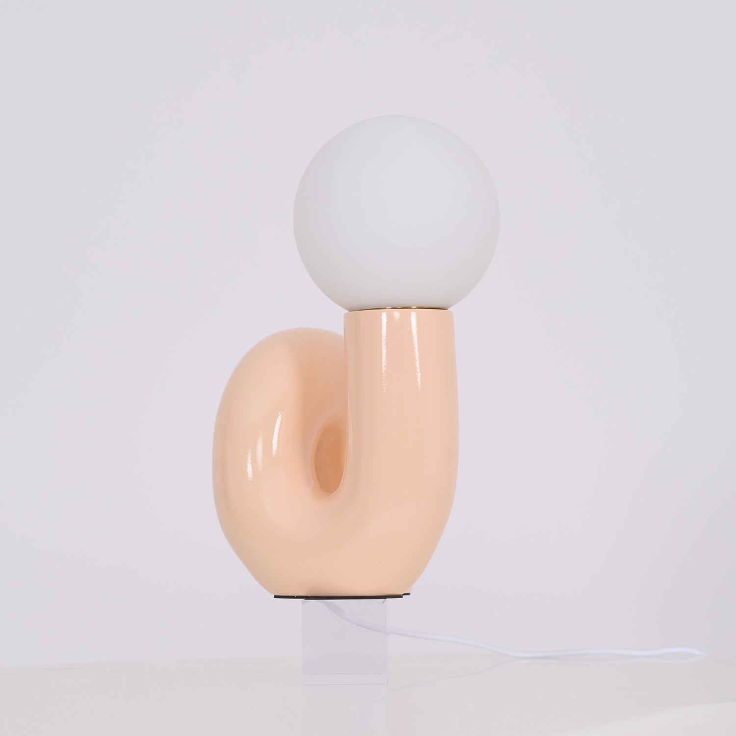 N Shape Glass Table Lamp