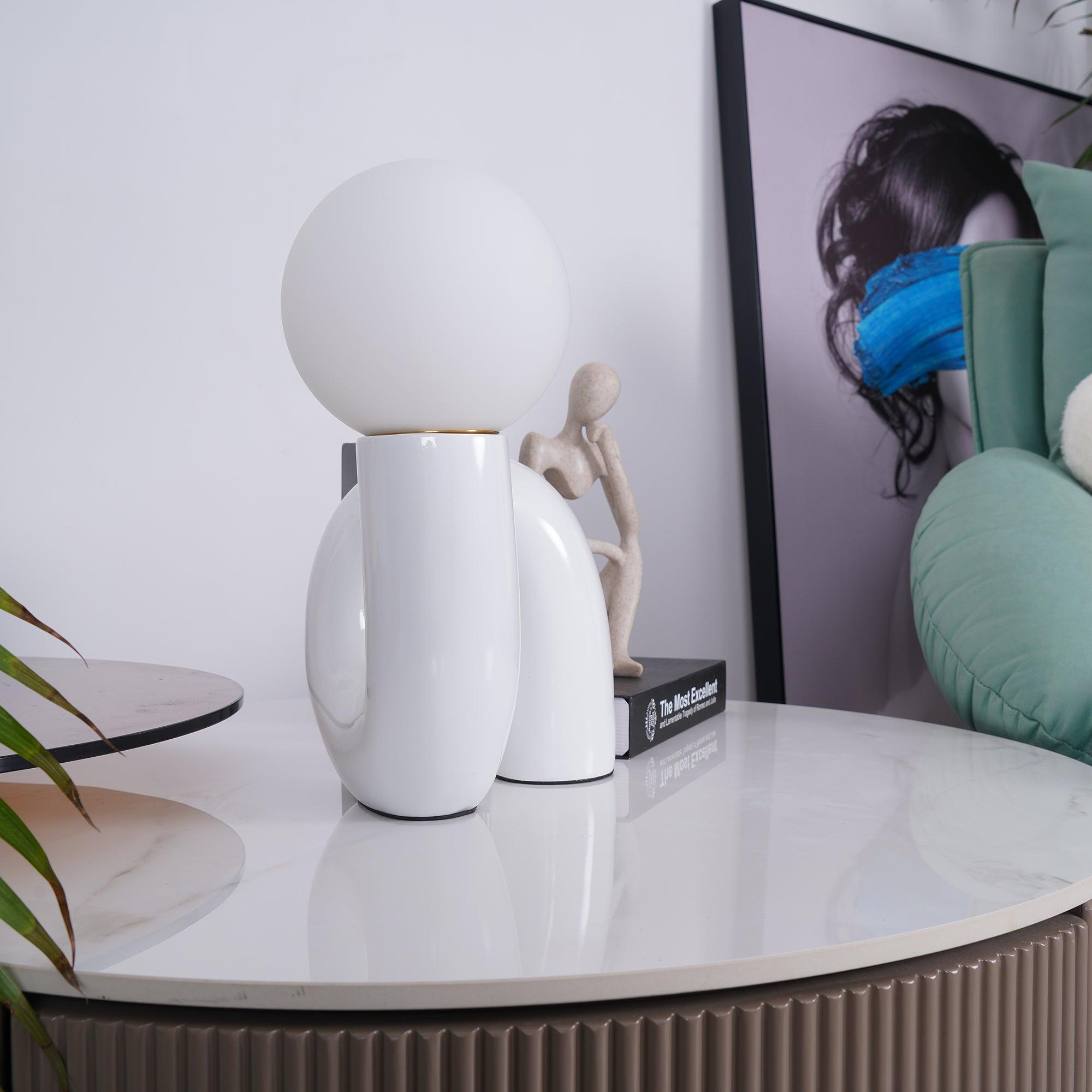 N Shape Glass Table Lamp