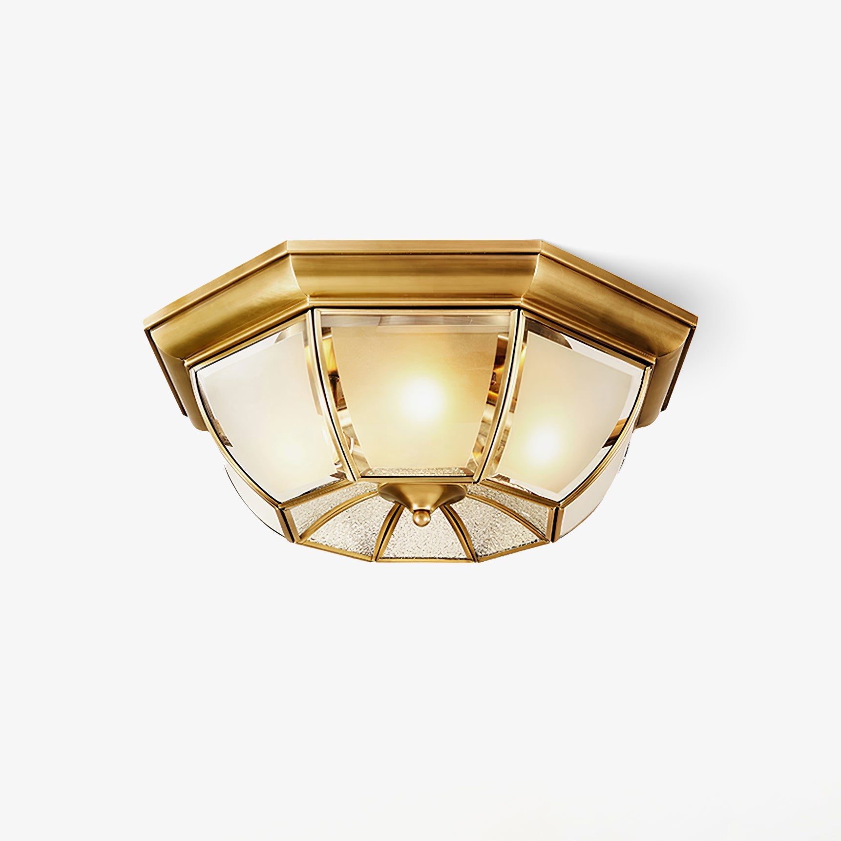 WOW Bowl Shaped Brass Ceiling Lamp