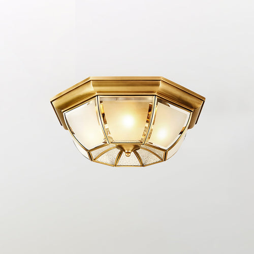 WOW Bowl Shaped Brass Ceiling Lamp