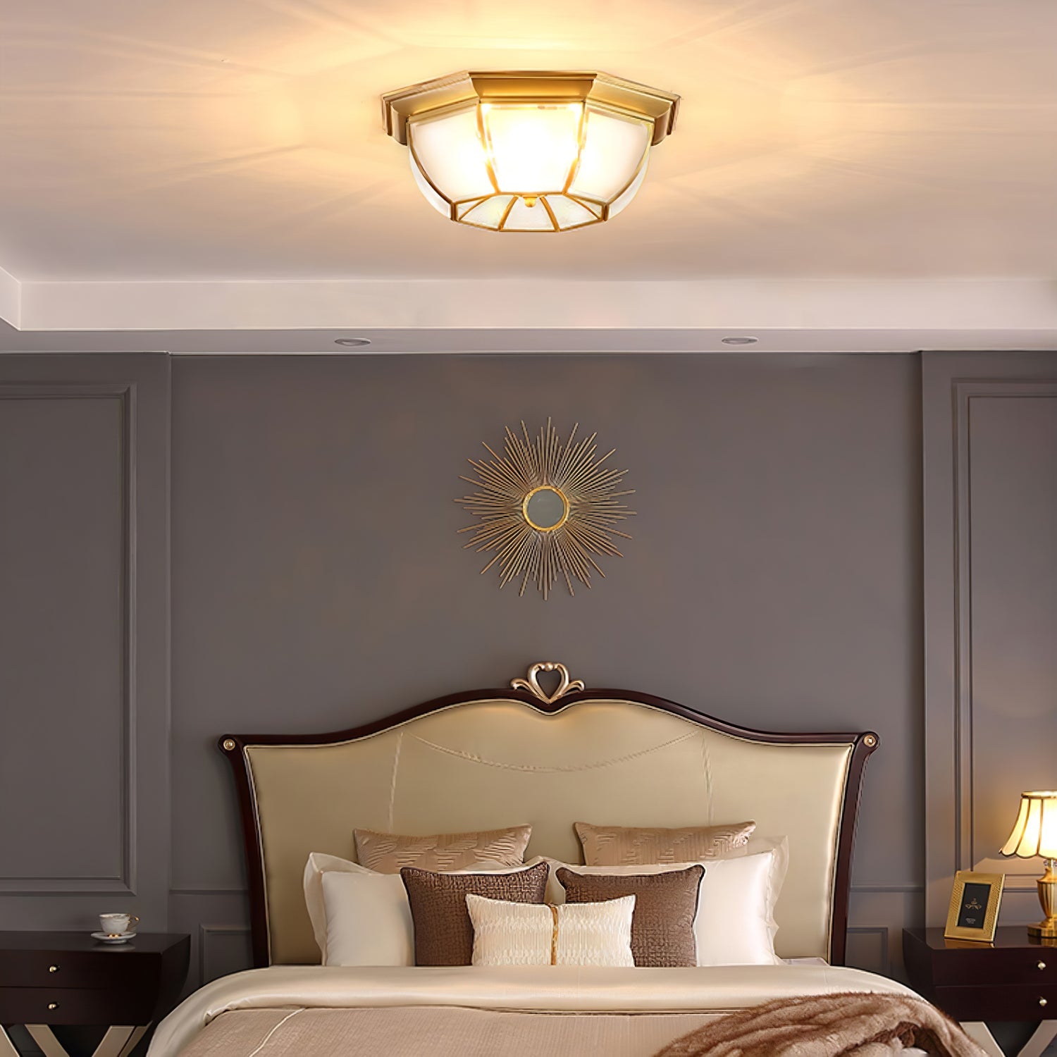 WOW Bowl Shaped Brass Ceiling Lamp
