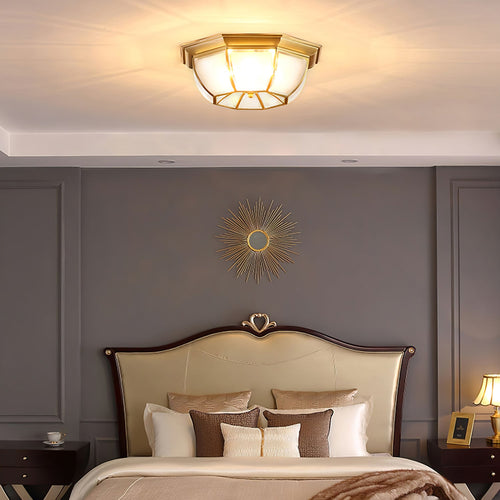 WOW Bowl Shaped Brass Ceiling Lamp