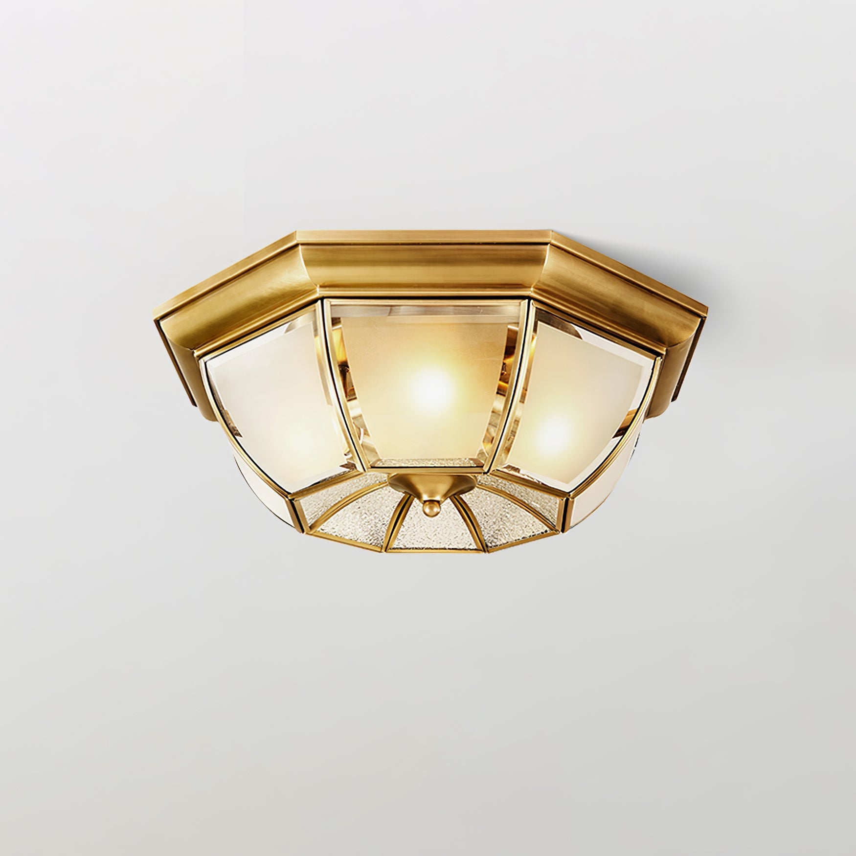 WOW Bowl Shaped Brass Ceiling Lamp