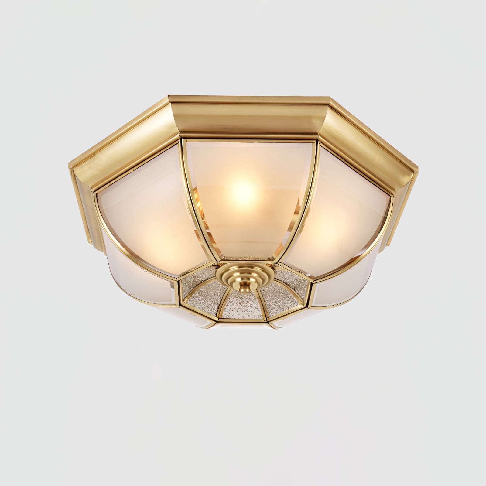 WOW Bowl Shaped Brass Ceiling Lamp