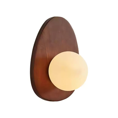WOW Orba Walnut Wall Lamp