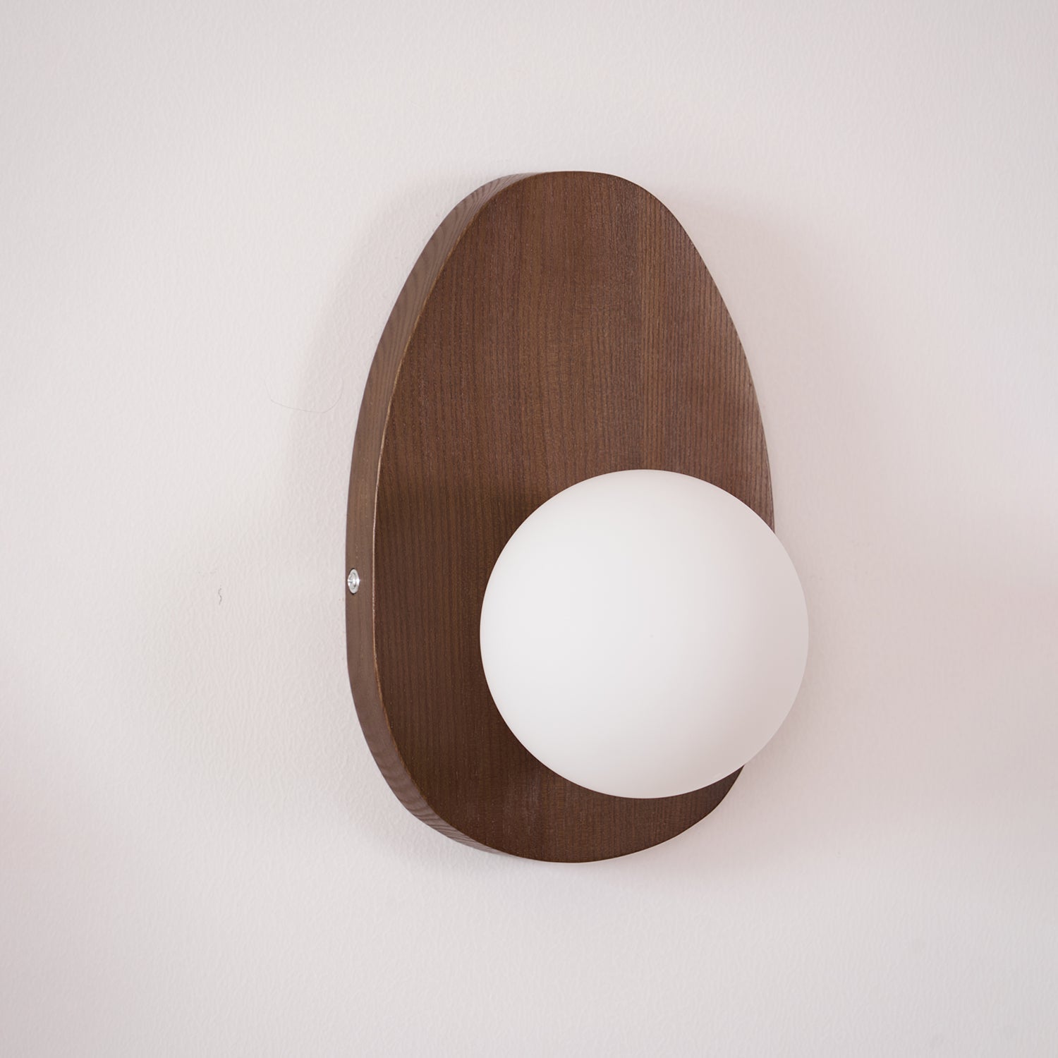 WOW Orba Walnut Plug-in Wall Lamp