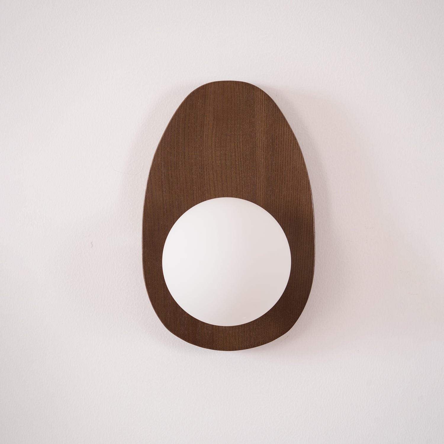 WOW Orba Walnut Plug-in Wall Lamp