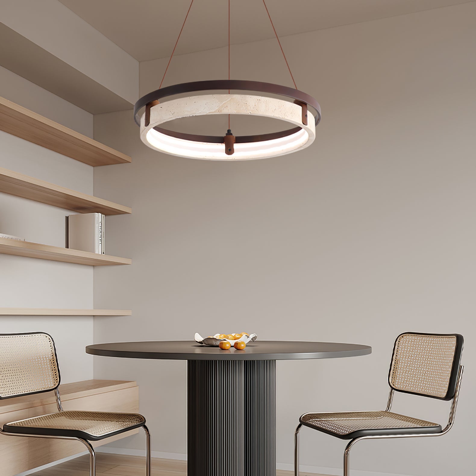 WOW Orbit Travertine Pendant Light