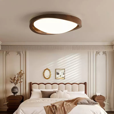 WOW Walnut Curved Edge Ceiling Light